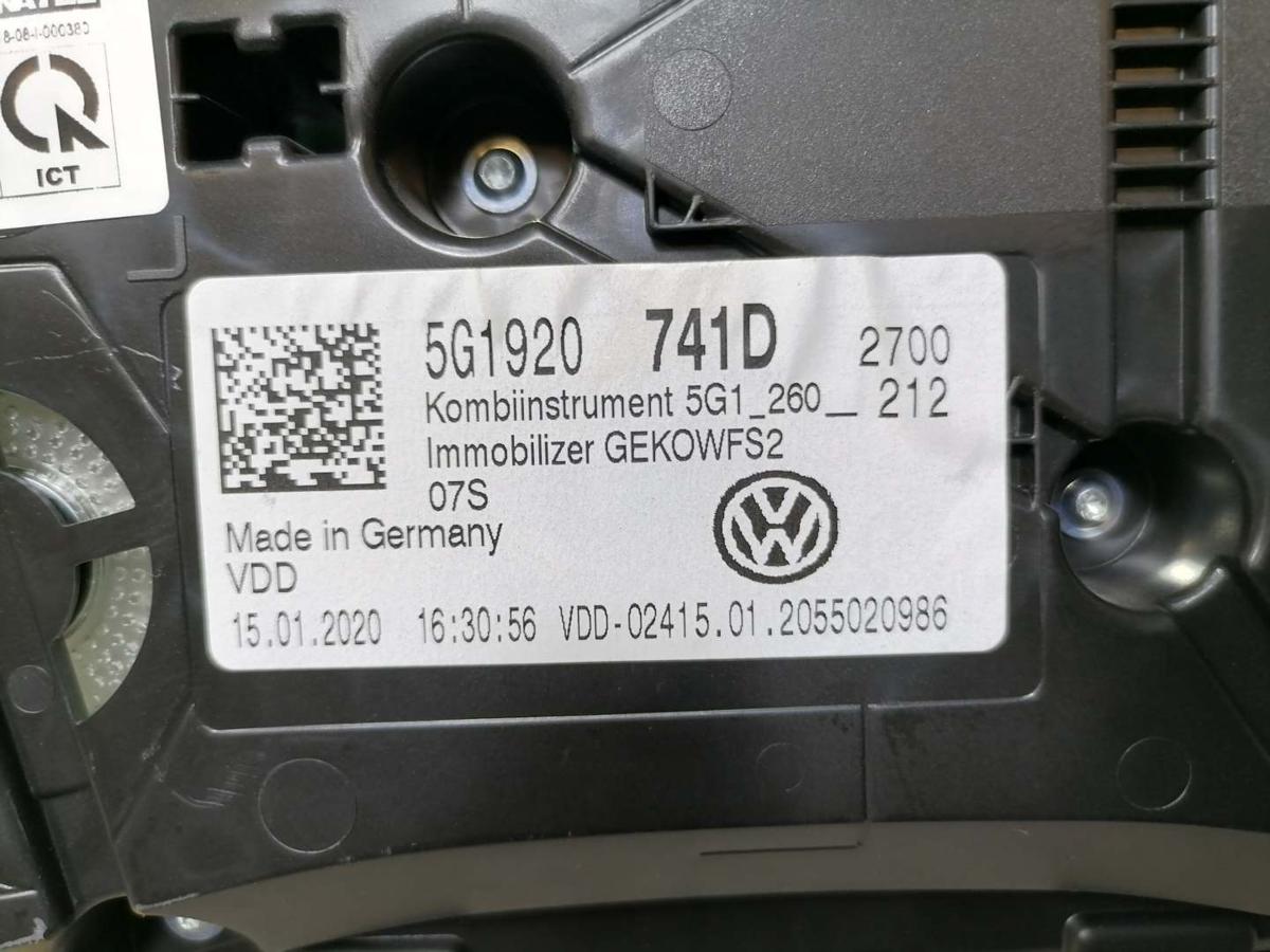VW Golf 7 original 1,6TDI 85KW Bj.2020